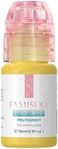 PMU Pigment for Lip (0.5fl.oz/15ml) Professional Tattoo Ink for Long-Lasting Lips Color Microblading Ink Permanent Makeup Beauty Tattoo Supplies (T40-Lemon-Yellow-15ml)