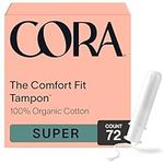Cora Organic Cotton Tampons with Ap