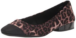 Anne Klein Women’s Carlie Comfortable Ballet Flat, Leopard, 6.5