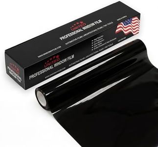 United Universal Black Window Tint Film 24" x 100' – 5% VLT 1Ply Dyed PET Car Tint Roll, Deep Black Privacy Film with 99% UV Block, Heat & Glare Control for Car, Truck, SUV & Home