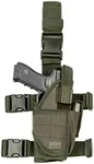 WOLF TACTICAL Drop Leg Holster for 9mm Thigh Holster for Men Leg Holster for Pistols Drop Holster Leg Strap Airsoft Holster OD Green