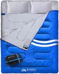 IFORREST Double Sleeping Bag for Adults - 2 Person Cold Weather(3-4 Seasons) Camping Bed, Extra-Wide & Warm - Queen Sized XL