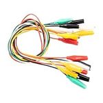 AZDelivery Set of 30 crocodile clips: Electrical clamps for Arduino kit, breadboard & multimeter, 12V, ideal for experiments (50cm)