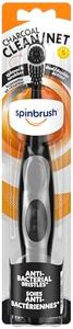 Spinbrush Charcoal Clean, Battery-Powered Electric Toothbrush, Adult, Charcoal-Infused Soft Bristles, Duracell Batteries Included