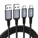 USB C Charger Cable,2Pack 6FT/1.8M USB to USB C Cable Fast Charging Type C Charger for iPhone 16 15 Pro,Samsung Galaxy S24 S23 S22 S21,Note 10 9 8,Google Pixel,LG,Switch ect