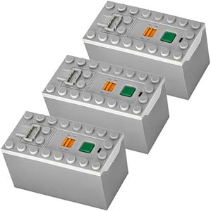 Habow Technic Power-Functions Power Functions AAA Battery Box 88000 (3 Piece) Compatible with Lego-Motor MOC Technic-Parts