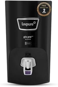 Livpure GLO PRO++ RO+UV+UF | Free Service For 2 Years | Filters Included | 7 L Storage | Suitable for Borewell, Tanker, Municipal Water | 2 Year Warranty | Black