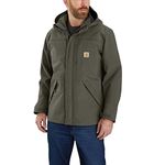 Carhartt Men's Storm Defender Loose Fit Heavyweight Jacket Work Utility Outerwear, Moss, L