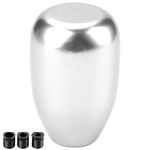 EBTOOLS Gear Shift Knob Lever Handle Head Gear Shift Knob Knob Gear Shift Head Car Universal Modification Manual Knob Gear Shift Head Shifter 6 Speed (Silver)