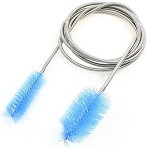 yueton Aquarium Water Filter Pipe Air Tube Hose Stainless Steel Cleaning Brush Flexible Double Ended Hose Brush(61inch)