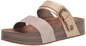 Blowfish Malibu Women's Heels Open Toe Sandals, White Sand/Gold Dile, 5 UK