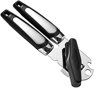 HIGHROCK Multi-Function Opener Kitchen Can Opener, jar Opener & Tin Opener, Manual Can Opener, Portable Can Opener (Black-Silver)