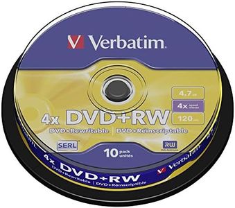 DVD+RW 4.7GB 10pk Spindle 4X