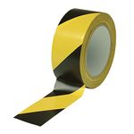 Sealpack FMT7225YB BOPP Self Adhesive Floor Marking Tape- 3" Wide x 25mtrs, Black and Yellow