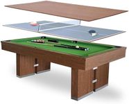 7 FT Pool Table with Dining Top, 3-