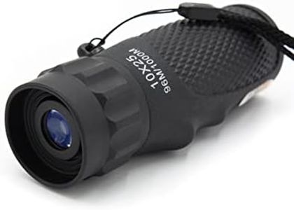 Monocular Technaxx 10x25 TX-176 para Senderismo, Caza, Viajes, observación de Aves, etc. - Accesorio de Camping Compacto para Todos