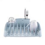 Minky Dish Drying Rack & Cutlery Holder Grey, Space-Saving Dish Rack with a Large Capacity for Kitchen Counter, Durable Drying Rack for Dishes and Utensils, Made in The UK (Slate Blue)