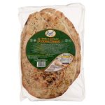 Regal Bakery Oven Baked Naan Bread 3Pcs – Garlic and Coriander Flatbread – Premium Quality Wheat Flour – Traditional Style Indian Pita