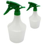 BARGAINS-GALORE Set Of 2 Water Spray Bottle - 1 Litre Garden, Hand, Pressure Sprayer, Weed Killer, Chemical | Refillable, Trigger Action, Wide Range Of Uses | Leak Proof, Durable & Long Lasting