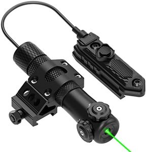 Feyachi GL35 Green Laser Sight Green Dot Rifle Scope with 20mm Picatinny Mount and Pressure Switch Included(Black)