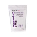 BetterYou Magnesium Sleep Mineral Bath Flakes - Mineral Bath Salts For Muscle Relaxation - Soothing Sore Muscle Soak - Natural Vegan Formula - 2.3 lb