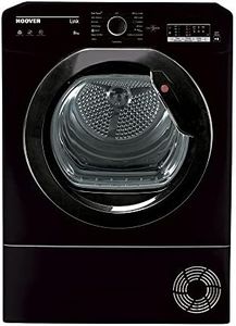 Hoover HLEC8LGB-80 Freestanding Condenser Tumble Dryer, Sensor Dry, 8 kg Load, Black
