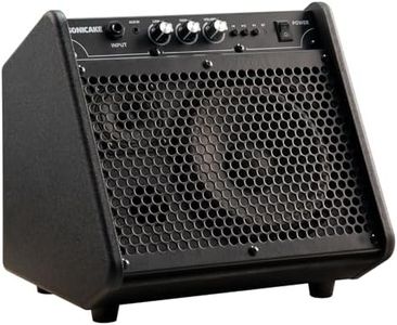 SONICAKE 20W Electric Drum Amp, Portable BT Drum/Keyboard Amplifier Speaker System with Dual Drivers for Home Practice, QDM-20