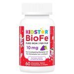 Kidstar Nutrients - BioFe Pure Iron 10mg, 60 Chewable Tablets 30-Day Supply - Natural Grape Flavour - Helps to Prevent Iron Deficiency Anemia - Non-Constipation - Vegan, Non-GMO, Gluten and Sugar-Free