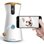 Furbo Dog Camera: Full HD Wifi Pet Camera with 2-Way-Audio, Treat Tossing, Night Vision and Barking Alerts, Designed for Dogs, Works with Amazon Alexa