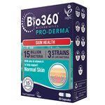 Natures Aid Bio360 Pro-Derma (15 Billion Bacteria), from Natures Aid, Skin Health, 60 Count (Pack of 1)