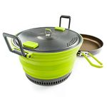 GSI OUTDOORS Escape Set with Fry Pan Pot, Adult Unisex, Green(Green), One Size