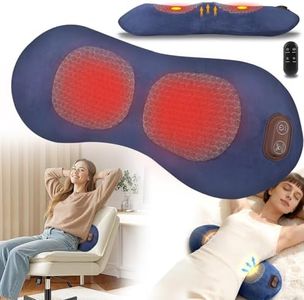 Vastaint 3-in-1 Electric Back Massager Pillow with Heat, Lumbar Support Pillow, Long Battery, Vibration & Stretching, Adjustable,Promotes Lower Back Comfort, Heating, Whole Body, Multi-Scenario（Grey）