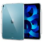 Spigen Air Skin Hybrid Designed for iPad Air 5th Generation Case (2022) / iPad Air 4th Generation Case (2020) 10.9 Inch with Pencil Holder - Crystal Clear