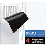 TRYMAG Strong Floor Vent Covers 8"x15", 4 Pack Magnetic Vent Covers for Home Floor Standard Air Registers，Air Conditioner Vent Covers for Wall, Air Register, Ceiling Vents，RV, Home HVAC and AC Vents