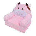 Plush Soft Toddler Chairs, Kids Couch Fold Out, Toddler Sofa Foldable Chair Lounger, Children Sofa Flip Open Sofa Bed for Living Room, Mini Couch Baby Sofa Bed Chair for Toddlers