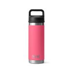 YETI Rambler 18 oz Bottle, Leakproof, Vacuum Insulated, Stainless Steel with Chug Cap, Tropical Pink