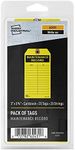 Avery Preprinted Maintenance Record Tags with String, 5.75" x 3", Yellow Tags, 25 Write-On Hang Tags (62431)