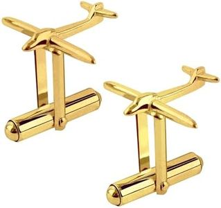 Sishierdia 925 Sterling Silver Cufflinks for Men,18K cuff links mens,Men's Silver Aircraft Cufflinks for Dad Father Grand-Father，Tuxedo Shirt Cuff Links,tuxedo studs, tuxedo buttons, tuxedo studs and cufflinks set，Wedding Cufflinks (Set of 2)