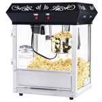 Great Northern Popcorn Black Foundation Antique Style Popcorn Popper Machine with 4-Ounce Kettle
