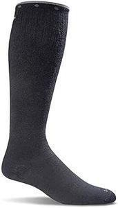 Sockwell Women's On The Spot Moderate Graduated Compression Sock, Black-Solid - M/L