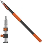 LAANPOLE Telescoping Pole, 5-20FT Aluminum Extension Pole(26FT Reach), Multi-Purpose Paint Roller for Painting, Dusting and Cleaning