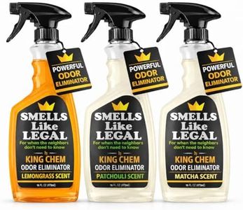 Smells Like Legal™ Odor Eliminator Variety Pack – Patchouli, Lemongrass & Matcha – Eliminates Smoke, Pet & Food Odors at the Source – Fabric Safe – 3 Pack