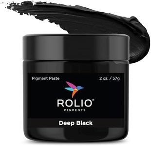 Rolio Deep Black Pigment Paste for Epoxy Resin – 2oz Jar – Opaque Black Epoxy Colorant, Resin Dye Paste, High-Intensity Pigment Paste for Art, Jewelry, Crafts, Tumblers & DIY Projects