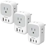 European Travel Plug Adapter 3 Pack