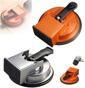 Floor Gap Fixer Tool, 2026 New Heavy Duty Floor Gap Fixer Suction Cup Tool, Adjustable Height Setter & Countertop Leveling Tools for Vinyl Wood Laminate Floors (Orange+Silver)