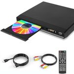 Region Free DVD Players for TV, 2024 Compact DVD Players for Home with HDMI Output | DVD CD Player with USB Input | HDMI & RCA Cable Included, Plays All Regions and Formats (Not Plays Blu-ray Discs)