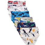 Benetia Boys Underwear Toddler Briefs Dinosaur Cars Cotton 6 -Pack Size 2t 3t