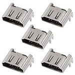 Sharainn HDMI Port for PS4, 5Pcs Replacement HDMI Port Socket Interface Connector HDMI Repair Kit for PlayStation 4 PS4 1000/1100/1200