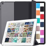 DuraSafe Cases for iPad Mini 5 Gen 2019 7.9 Inch [ Mini 5th Gen ] A2133 A2124 A2126 MUQY2HN/A MUQW2HN/A MUQX2HN/A MUU62HN/A MUU32HN/A MUU52HN/AiPad Cover with Translucent Frosted Hard Back - Black