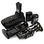 DSTE Replacement for Pro BG-E14 Vertical Battery Grip + 2X LP-E6 LP-E6N Battery Compatible for Canon EOS 70D 80D 90D SLR Digital Camera